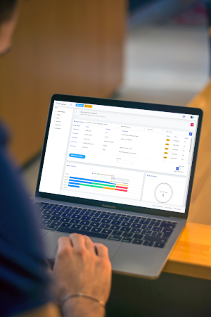 Laptop running web based Legal Document Generation software